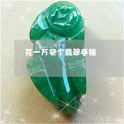花一万买个翡翠手镯/2023020627359