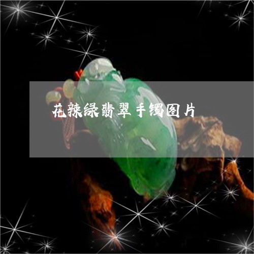 花辣绿翡翠手镯图片/2023020661682