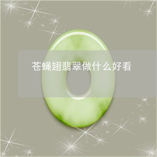 苍蝇翅翡翠做什么好看/2023060603623 苍蝇翅翡翠做什么好看/2023060603623