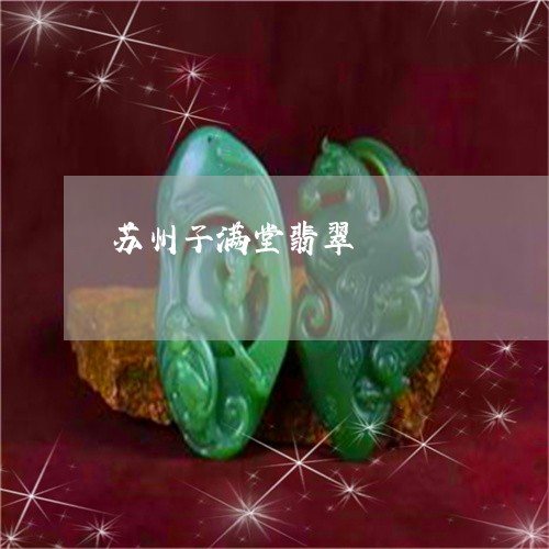 苏州子满堂翡翠/2023032373594 苏州子满堂翡翠/2023032373594