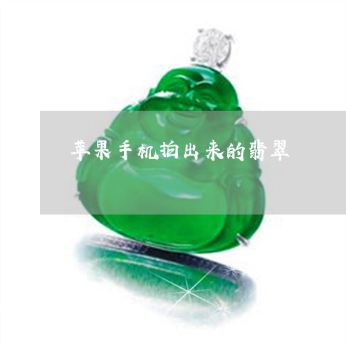 苹果手机拍出来的翡翠/2023060662484 苹果手机拍出来的翡翠/2023060662484