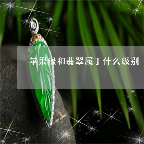 苹果绿和翡翠属于什么级别/2023062985937