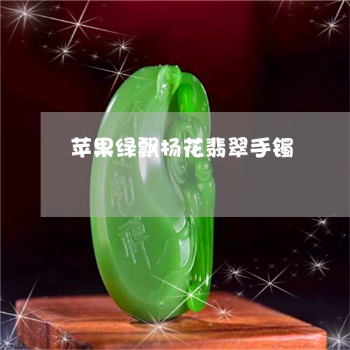 苹果绿飘杨花翡翠手镯/2023060660483