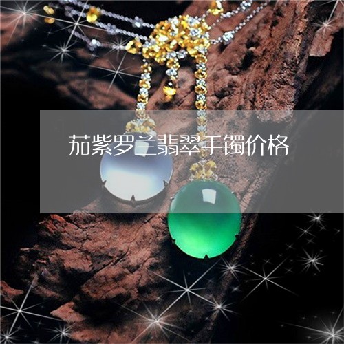 茄紫罗兰翡翠手镯价格/2023060537260
