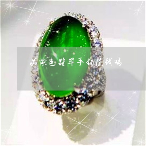 茄紫色翡翠手镯值钱吗/2023060516827