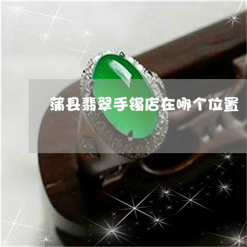 蒲县翡翠手镯店在哪个位置/2023062874726