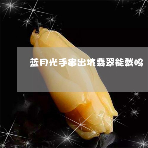 蓝月光手串出坑翡翠能戴吗/2023061953038
