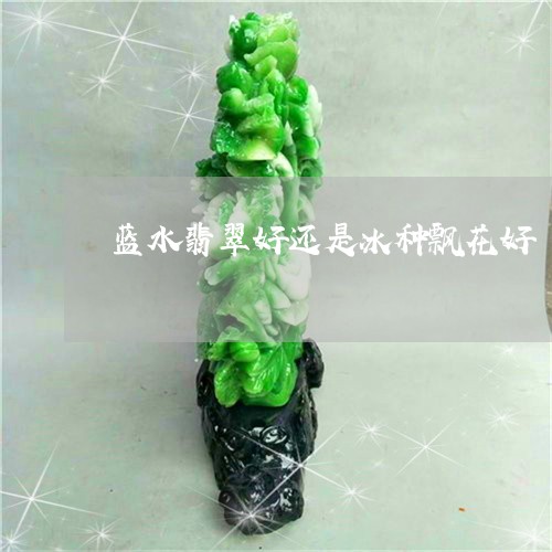 蓝水翡翠好还是冰种飘花好/2023061976361