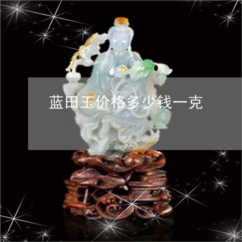 蓝田玉价格多少钱一克/2023060548461