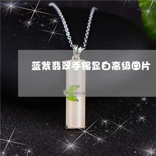 蓝紫翡翠手镯显白高级图片/2023062958582