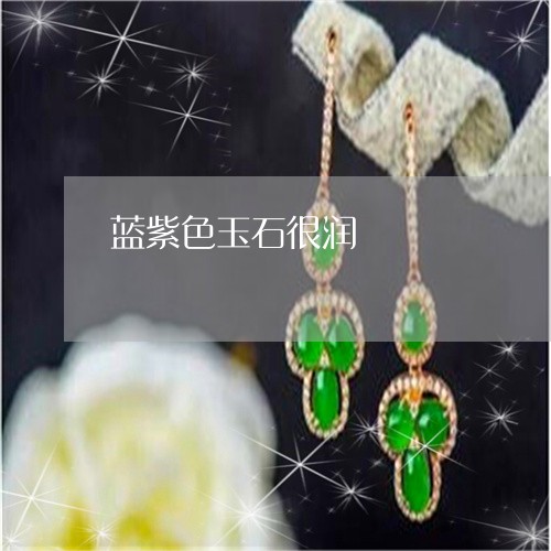 蓝紫色玉石很润/2023032340403