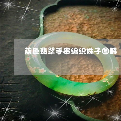 蓝色翡翠手串编织珠子图解/2023061949491