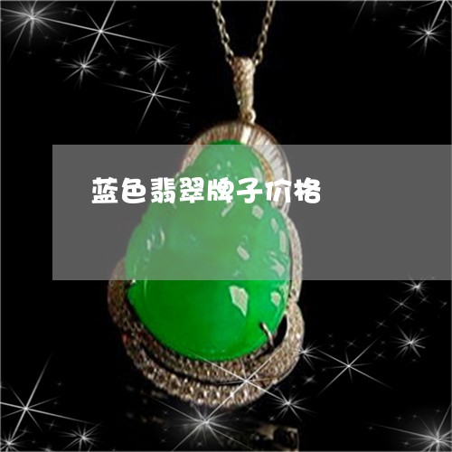 蓝色翡翠牌子价格/2023030111504