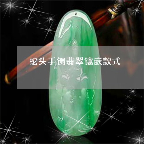 蛇头手镯翡翠镶嵌款式/2023060574725