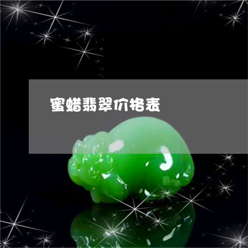 蜜蜡翡翠价格表/2023032270370