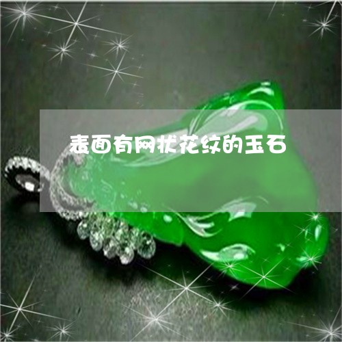 表面有网状花纹的玉石/2023060540582 表面有网状花纹的玉石/2023060540582