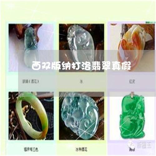 西双版纳打洛翡翠真假/2023060548259