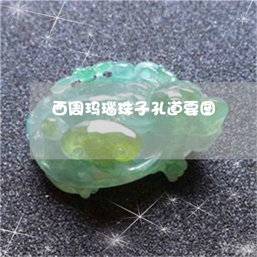 西周玛瑙珠子孔道要图/2023060586049