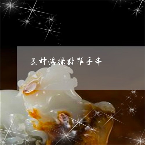 豆种满绿翡翠手串/2023030162149