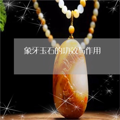 象牙玉石的功效与作用/2023060572594