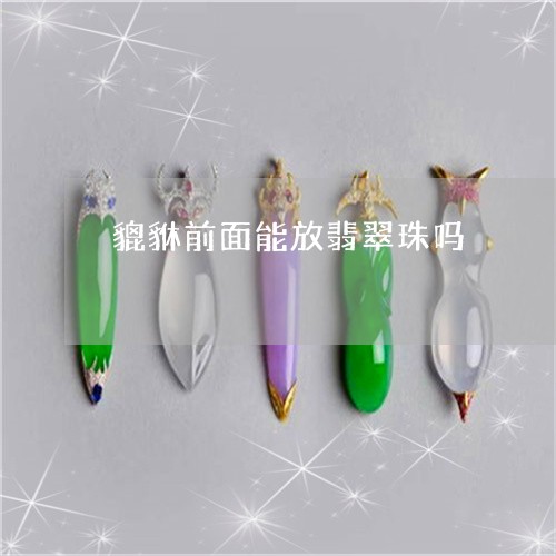 貔貅前面能放翡翠珠吗/2023060540490