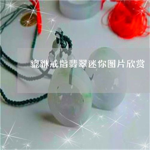 貔貅戒指翡翠迷你图片欣赏/2023062961581