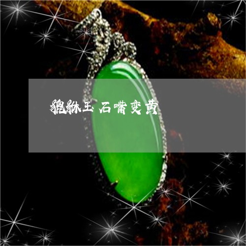 貔貅玉石嘴变黄/2023032241391 貔貅玉石嘴变黄/2023032241391