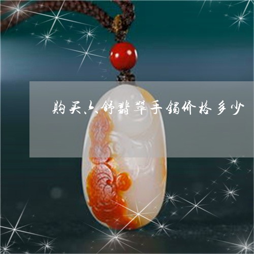 购买六舒翡翠手镯价格多少/2023062993715