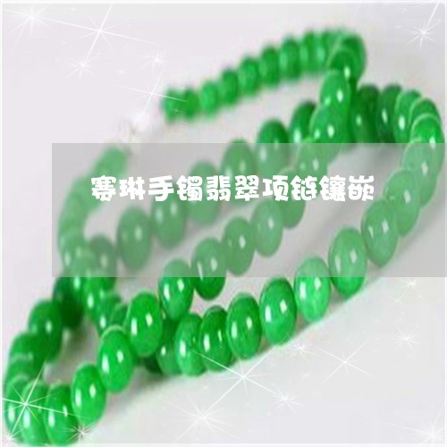 赛琳手镯翡翠项链镶嵌/2023060574826