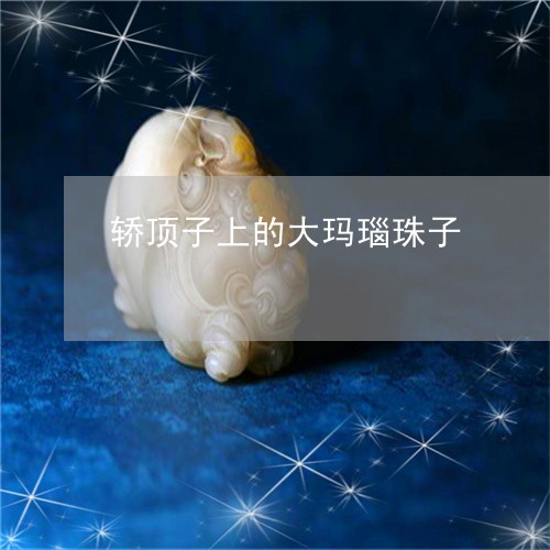 轿顶子上的大玛瑙珠子/2023060564038