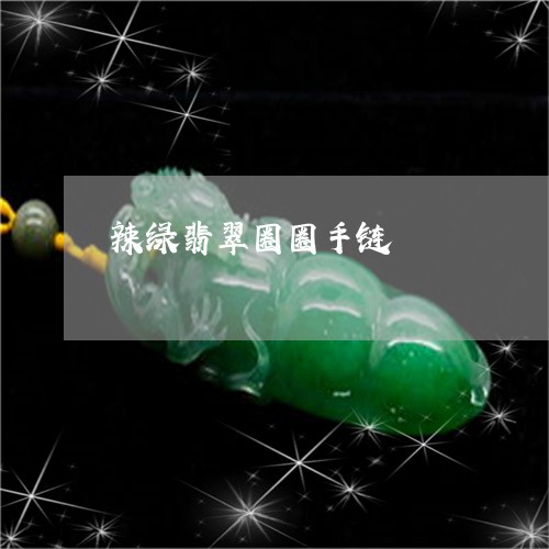 辣绿翡翠圈圈手链/2023062013693