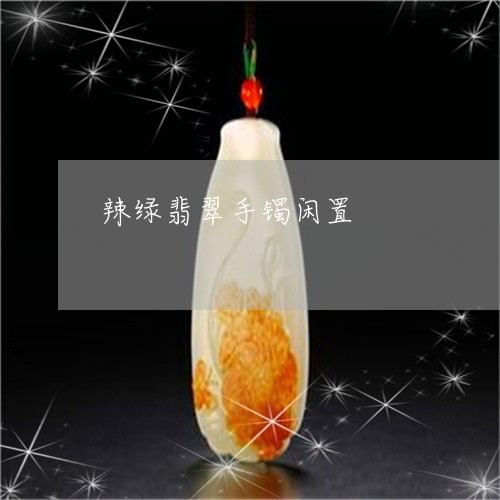 辣绿翡翠手镯闲置/2023030148371