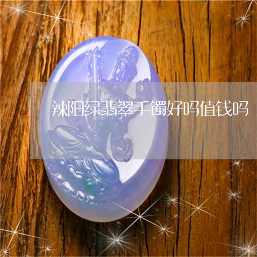 辣阳绿翡翠手镯好吗值钱吗/2023071181585