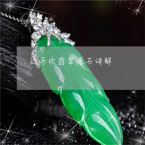 达马坎翡翠原石讲解/2023020663724