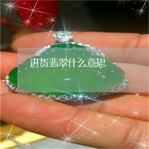 进货翡翠什么意思/2023062087180 进货翡翠什么意思/2023062087180