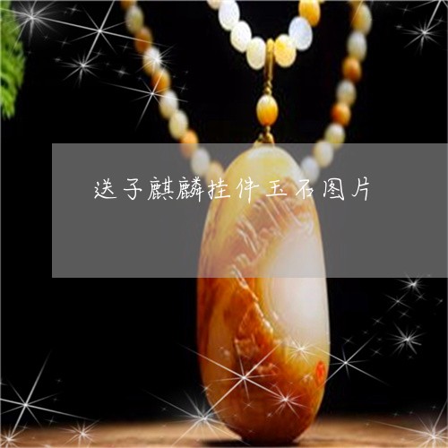 送子麒麟挂件玉石图片/2023060405767