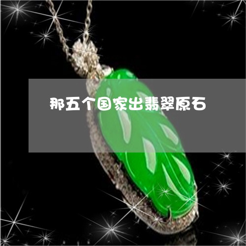 那五个国家出翡翠原石/2023060207360