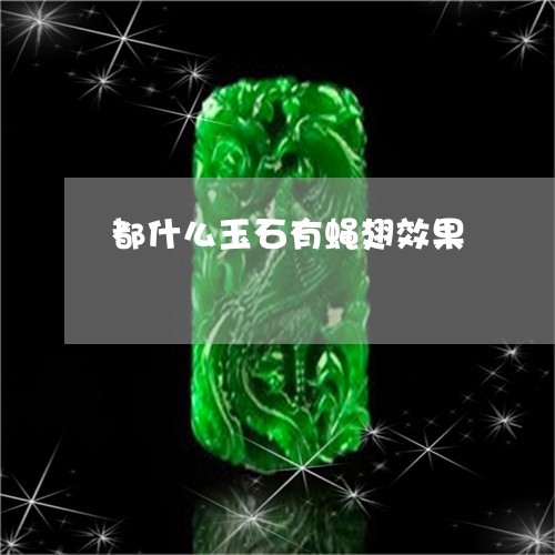 都什么玉石有蝇翅效果/2023060353814