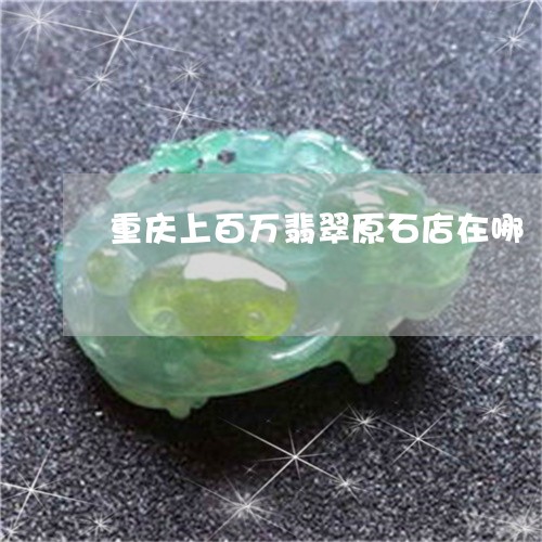 重庆上百万翡翠原石店在哪/2023071150493