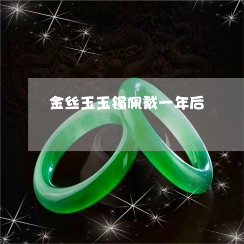 金丝玉玉镯佩戴一年后/2023060393940