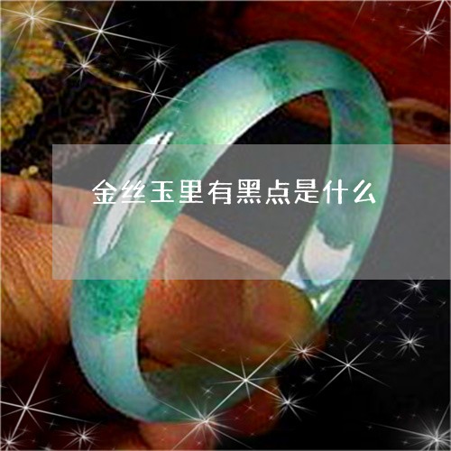 金丝玉里有黑点是什么/2023060361495