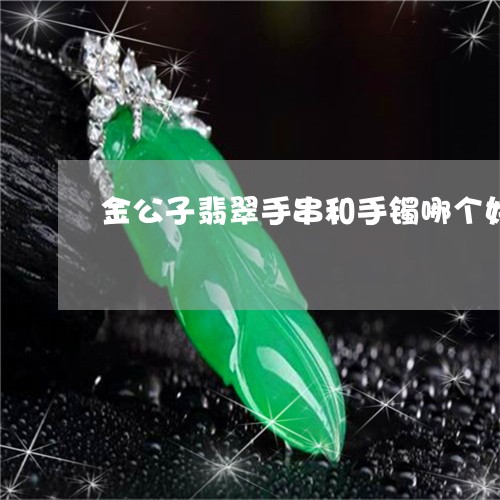 金公子翡翠手串和手镯哪个好/2023071217148