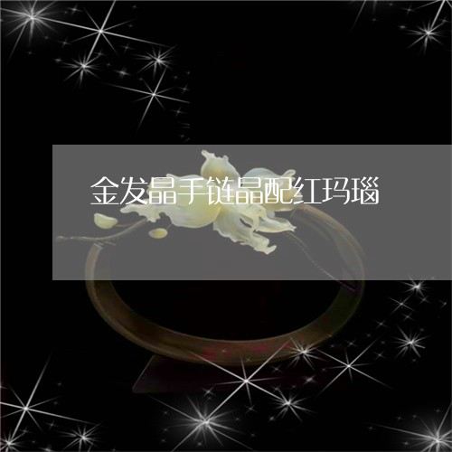 金发晶手链晶配红玛瑙/2023060368302