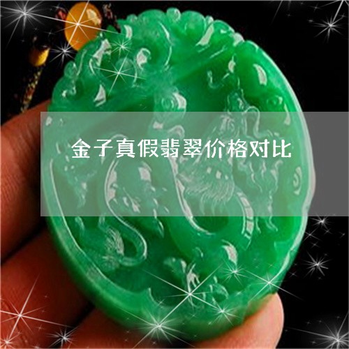 金子真假翡翠价格对比/2023060305938