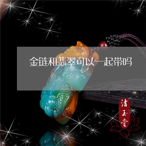 金链和翡翠可以一起带吗/2023061983815