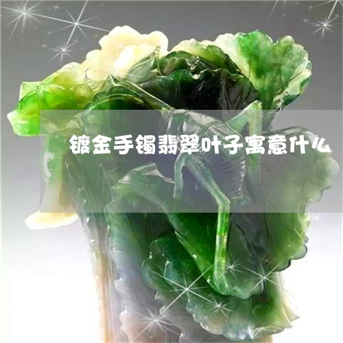 镀金手镯翡翠叶子寓意什么/2023071184927