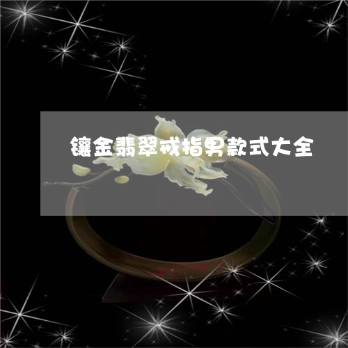镶金翡翠戒指男款式大全/2023061861603