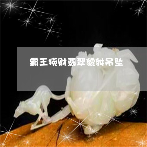 霸王揽财翡翠貔貅吊坠/2023060404936