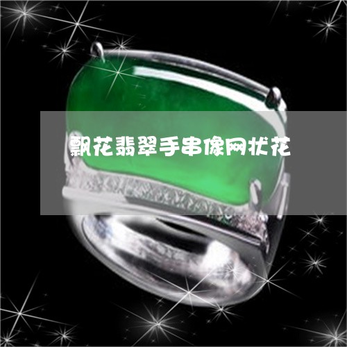 飘花翡翠手串像网状花/2023060489271