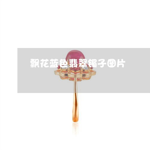 飘花蓝色翡翠镯子图片/2023060430693